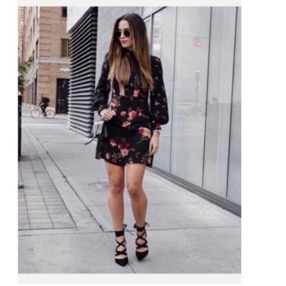 NWT ZARA Dress Blogger Favorite Floral Blogger Lace - Picture 8 of 12